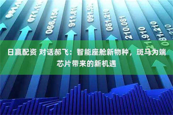 日赢配资 对话郝飞：智能座舱新物种，斑马为端芯片带来的新机遇
