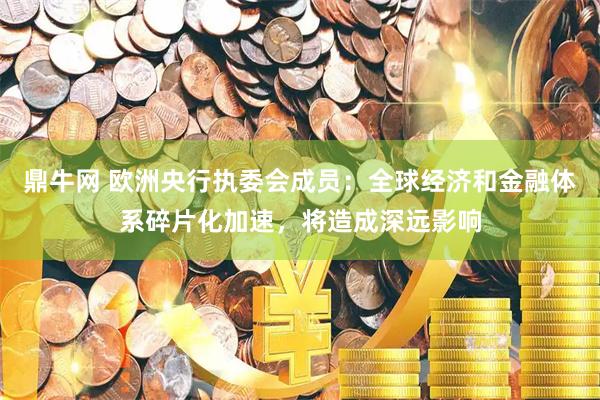 鼎牛网 欧洲央行执委会成员：全球经济和金融体系碎片化加速，将造成深远影响